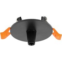 Чаша потолочная встраиваемая Ø60 д/подвода питания 510117 на 48В  черная Due Hermes Lightstar 510007