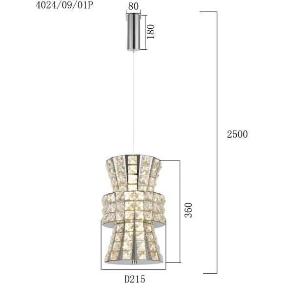 Светильник подвесной Stilfort Karnelli LED Ra95 Lm2800 3000-6000K 4024/09/01P Светильник подвесной Stilfort Karnelli LED Ra95 Lm2800 3000-6000K 4024/09/01P