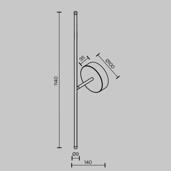 Настенный светильник (бра) Technical C084WL-L18BS2.7K Настенный светильник (бра) Technical C084WL-L18BS2.7K