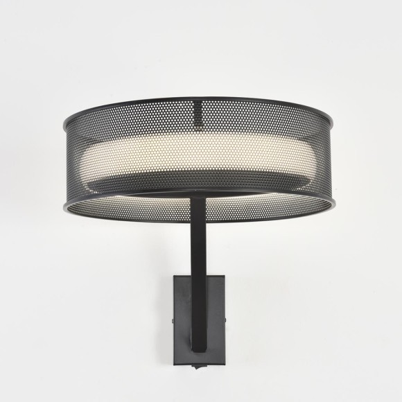 8370/15WL Настенный светильник с черным перфорированный металлическим абажуром 15Вт 650Лм 3000;4000;6000K CRI80 220V LUMION ALVA