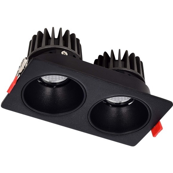 ST052.408.02 Встраиваемый корпус для светодиодного модуля серии ST850, ST851 ST-Luce Черный SHIFT