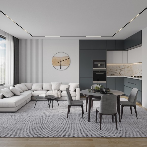 359485 Трековый светодиодный TUYA SMART светильник Novotech Flum CRI90+ 3000-6500К 1920Лм 100° 24W Bluetooth Wi-Fi Алиса