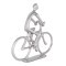 429742 Фигурка Велосипедист ZADIWIN, L240, B60, H235, алюминий, никель