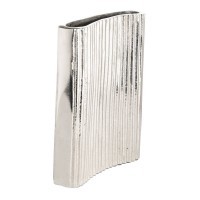 421453 NOSIMARO Декоративная ваза металл никель L165 B40 H220