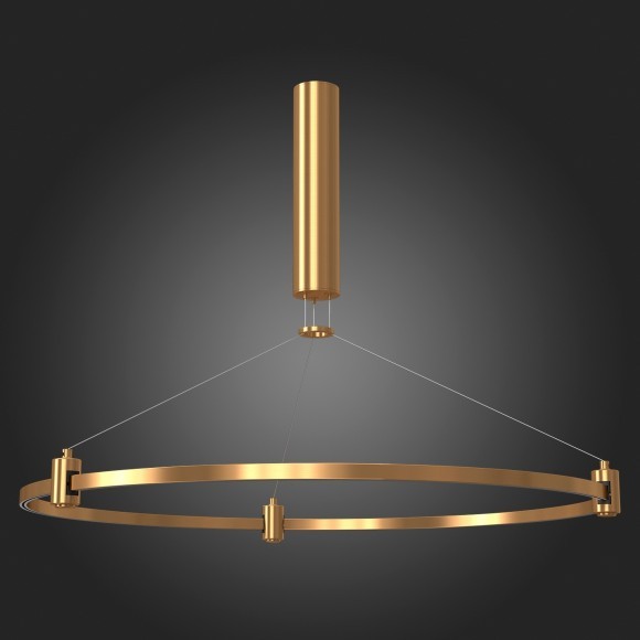 ST025.213.00 Шинопровод-кольцо 80см с подвесами и основанием под блок питания ST-Luce золотистый FARM