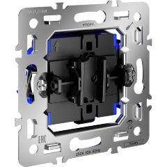 Механизм выключателя одноклавишного 10А, S70