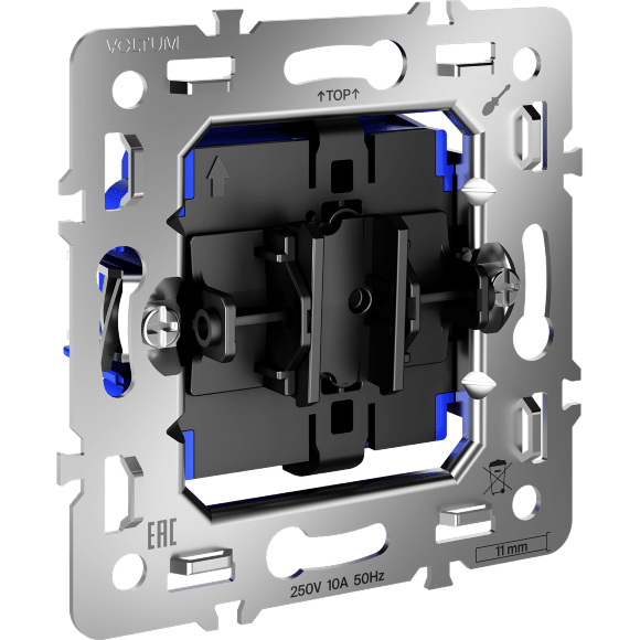 Механизм выключателя одноклавишного 10А, S70