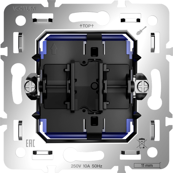 Механизм выключателя одноклавишного 10А, S70