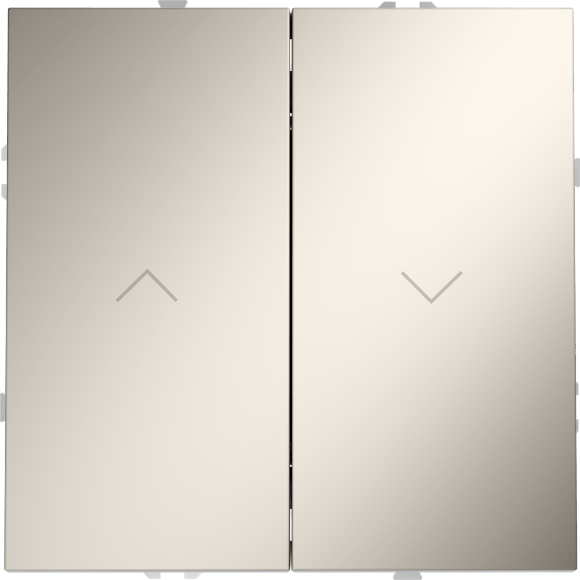 Выключатель встраиваемый VOLTUM S70 для жалюзи 10А, (кашемир)