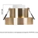 Arte Lamp A1240PL-1SG Светильник потолочный встраиваемый серии RAMO для ламп или модулей MR16 (GU10) диаметр 85 мм, общая высота 48мм, врезной диаметр 70 мм, матовое золото IP20 (высота встр. при исп. LED модулей от 35 мм)