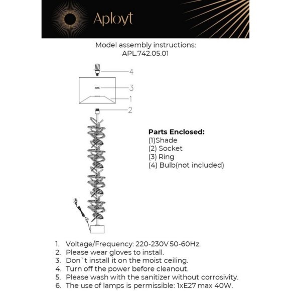Торшер APL.742.05.01 Торшер APL.742.05.01