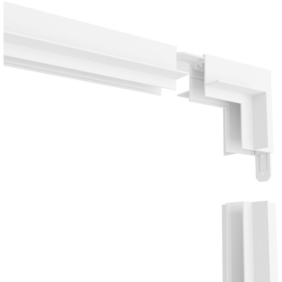 Соединитель угловой с потолка на стену для шинопровода в ГКЛ 12.5мм Smart 220V Denkirs TR2118-WH