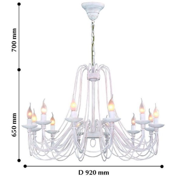 Подвесная люстра CHATEAU 2164-12P