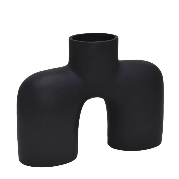 421059 BROWER BROWER Декоративная ваза алюминий черный L250 B78 H180