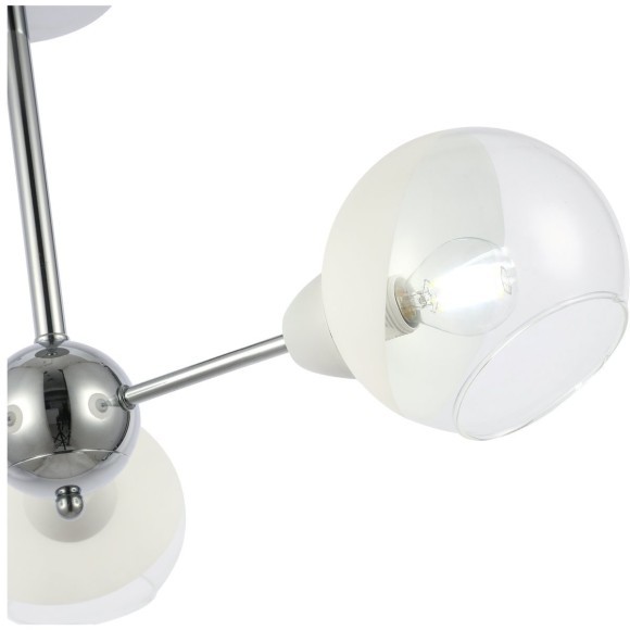 SLE102702-03 Светильник потолочный Хром/Прозрачный, Матовый никель E14 3*40W GIORTE SLE102702-03 Светильник потолочный Хром/Прозрачный, Матовый никель E14 3*40W GIORTE