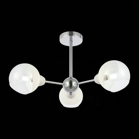 SLE102702-03 Светильник потолочный Хром/Прозрачный, Матовый никель E14 3*40W GIORTE SLE102702-03 Светильник потолочный Хром/Прозрачный, Матовый никель E14 3*40W GIORTE