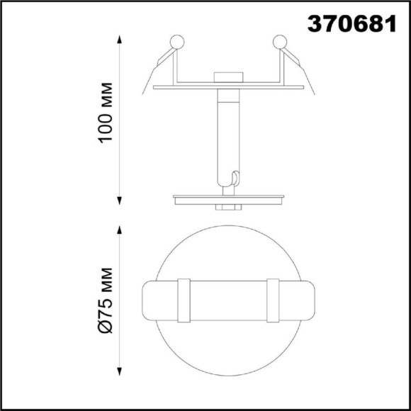 Встраиваемый светильник Unite 370681 Встраиваемый светильник Unite 370681