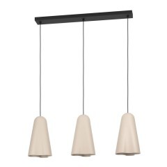 390364 TOLLERIC TOLLERIC Люстра потолочная с тремя лампами E27, 120Вт, коричневый керамика, черный металл 390364 TOLLERIC TOLLERIC Люстра потолочная с тремя лампами E27, 120Вт, коричневый керамика, черный металл