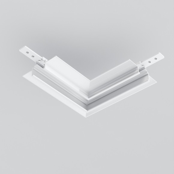 Соединитель угловой для низкопрофильного шинопровода в ГКЛ 12.5мм Maytoni Exility TRAM034CL-42W