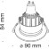Встраиваемый светильник Technical DL041-01RG