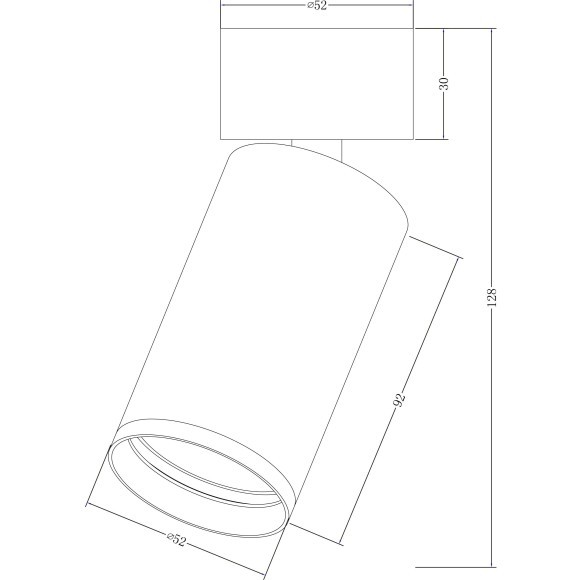 Накладной потолочный светильник Maytoni C050CL-U-1MG Focus S под лампу 1xGU10 10W
