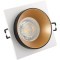 DK2402-GD Встраиваемый светильник, IP 20, 50 Вт, GU10, черный/золотой, алюминий