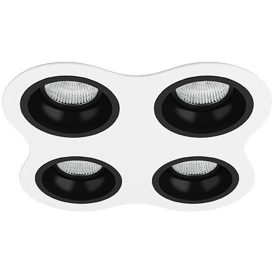Встраиваемый светильник Lightstar D64607070707 Domino под лампы 4xGU5.3 200W