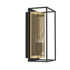 43789 Бра (настенный светильник) NOHALES, 1X40W (E27), H320, сталь, черный, латунь 43789 Бра (настенный светильник) NOHALES, 1X40W (E27), H320, сталь, черный, латунь