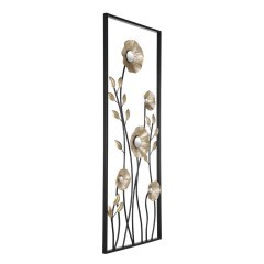 426015 NUMAZU Настенное панно L385 B50 H1000 сталь латунь черный 426015 NUMAZU Настенное панно L385 B50 H1000 сталь латунь черный