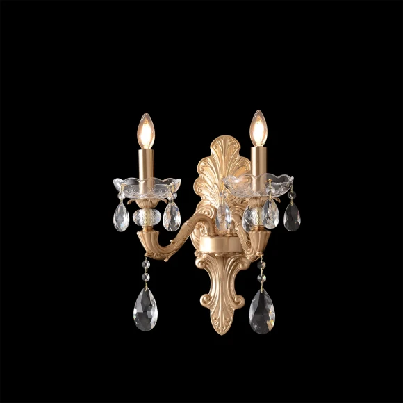 Бра Crystal Lux ELIZABETH AP2 BRASS 4320/402