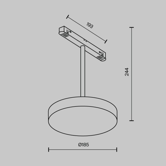 TR131-4-15W-DS-B Трековый магнитный SMART (App, Bluetooth Mesh, Алиса) светодиодный светильник Maytoni Exility CRI90+ 2700-6000К 707Лм 120° 15Вт