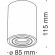 Накладной потолочный светильник Maytoni C016CL-01B Atom под лампу 1xGU10 50W