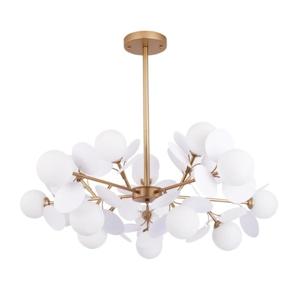 Люстра на штанге Arte Lamp PEACOCK A1369SP-15SG Люстра на штанге Arte Lamp PEACOCK A1369SP-15SG