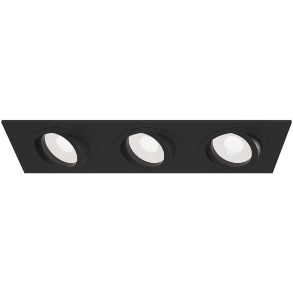 Встраиваемый светильник Maytoni DL024-2-03B Atom под лампы 3xGU10 50W