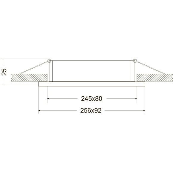 Встраиваемый светильник Maytoni DL024-2-03B Atom под лампы 3xGU10 50W