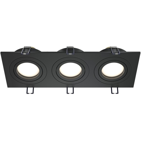 Встраиваемый светильник Maytoni DL024-2-03B Atom под лампы 3xGU10 50W