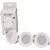 ST907.518.01_3 ST Luce Светильник, LED, 4000K 1х5.6W, IP65, набор из трех светильников встраиваемых, влагозащищенных