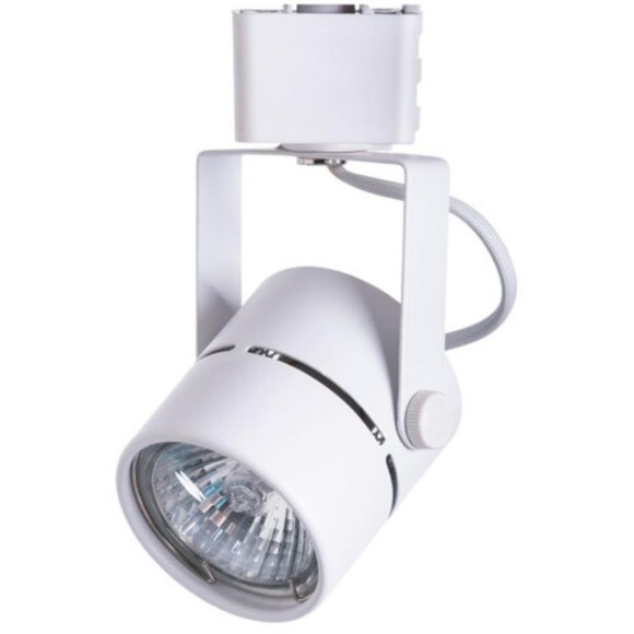 Однофазный двужильный трековый светильник Arte Lamp A1311PL-1WH MIZAR под сменную лампу GU10