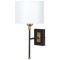 A4090AP-1BK Бра без выключателя, с черно-бронзовым основанием и белым плафоном под лампу Е27 Arte Lamp JAMIE