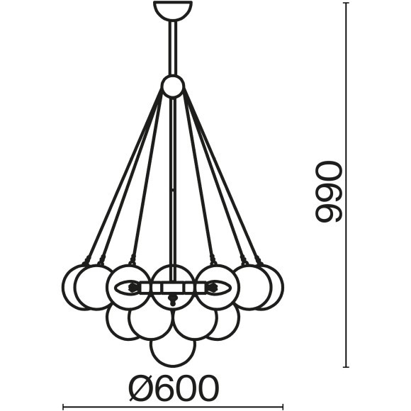Подвесной светильник Freya FR5231PL-06BS