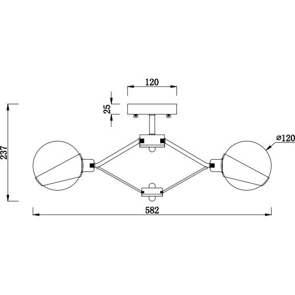 Люстра потолочная Freya FR5009CL-05CH Silvia под лампы 5xE14 60W
