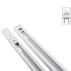 1м белый однофазный двужильный накладной шинопровод Arte Lamp A520133 1м белый однофазный двужильный накладной шинопровод Arte Lamp A520133