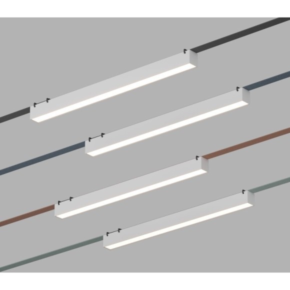 DK5676-WH Светодиодный SMART Linear светильник для трека-ремня серии Denkirs Belty 48V, 24W, RA90, 120°, 2700-6500K