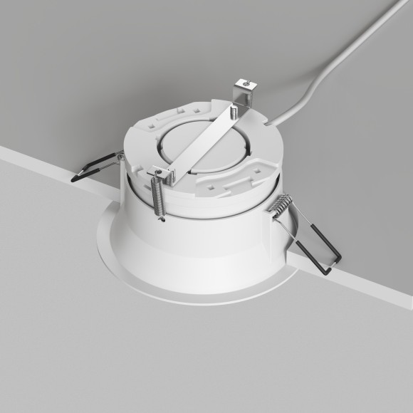 Встраиваемый светильник спот INER, до 15 Вт LED, GX53, IP20, алюминий, белый DK2155-WH