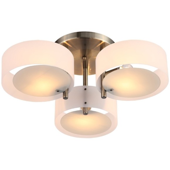 SL483.352.03 Светильник потолочный Бронза/Белый E27 3*60W FORESTA