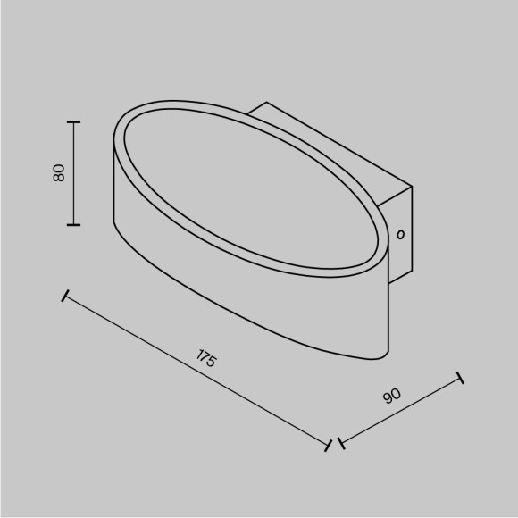 Настенный светильник Technical C806WL-L5W