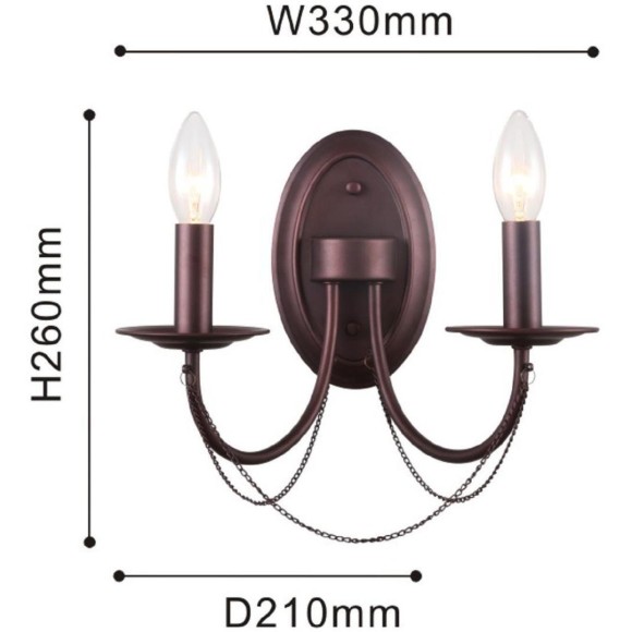Бра Favourite 2590-2W Plini под лампы 2xE14 40W