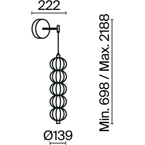 Настенный светильник (бра) Maytoni MOD216WL-L10G3K Настенный светильник (бра) Maytoni MOD216WL-L10G3K