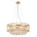 Хрустальная подвесная золотая люстра в виде кольца Favourite 4779-6P