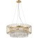 Хрустальная подвесная золотая люстра в виде кольца Favourite 4779-6P